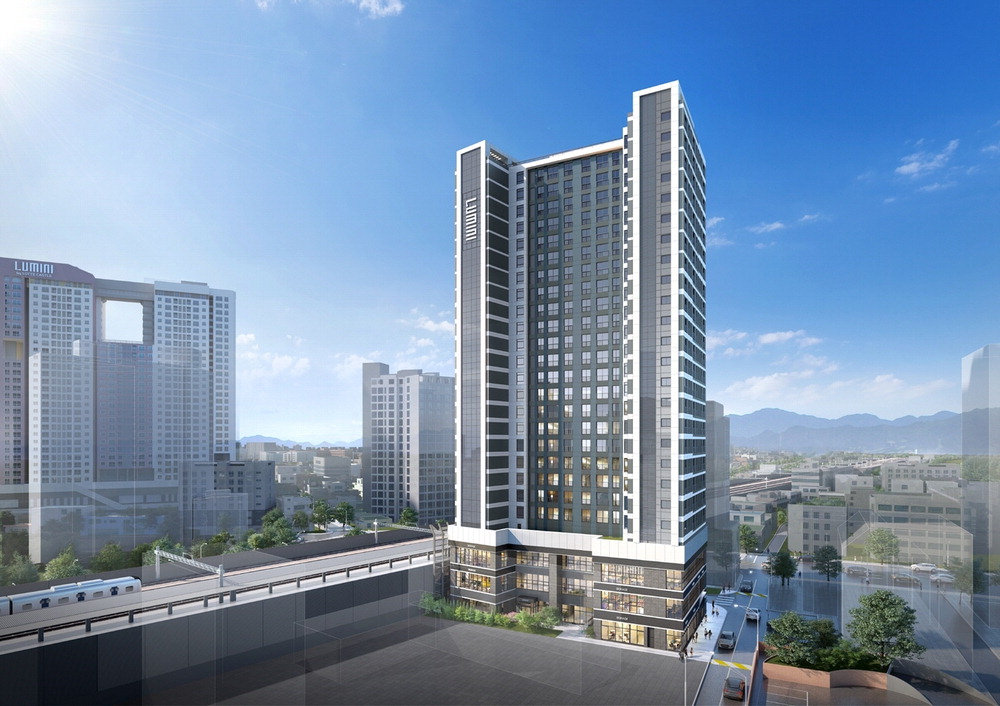 Lumini perspective view of Yongsan Namyeong Station. Four Ad One