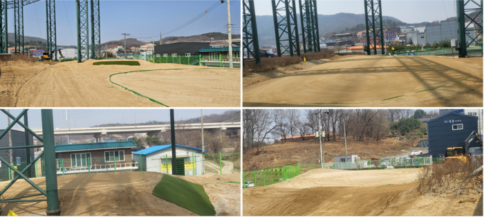 넥스트크리에이티브가 쇼트게임장이 갖춰진 골프연습장을 건설하고 있다. 넥스트크리에이티브